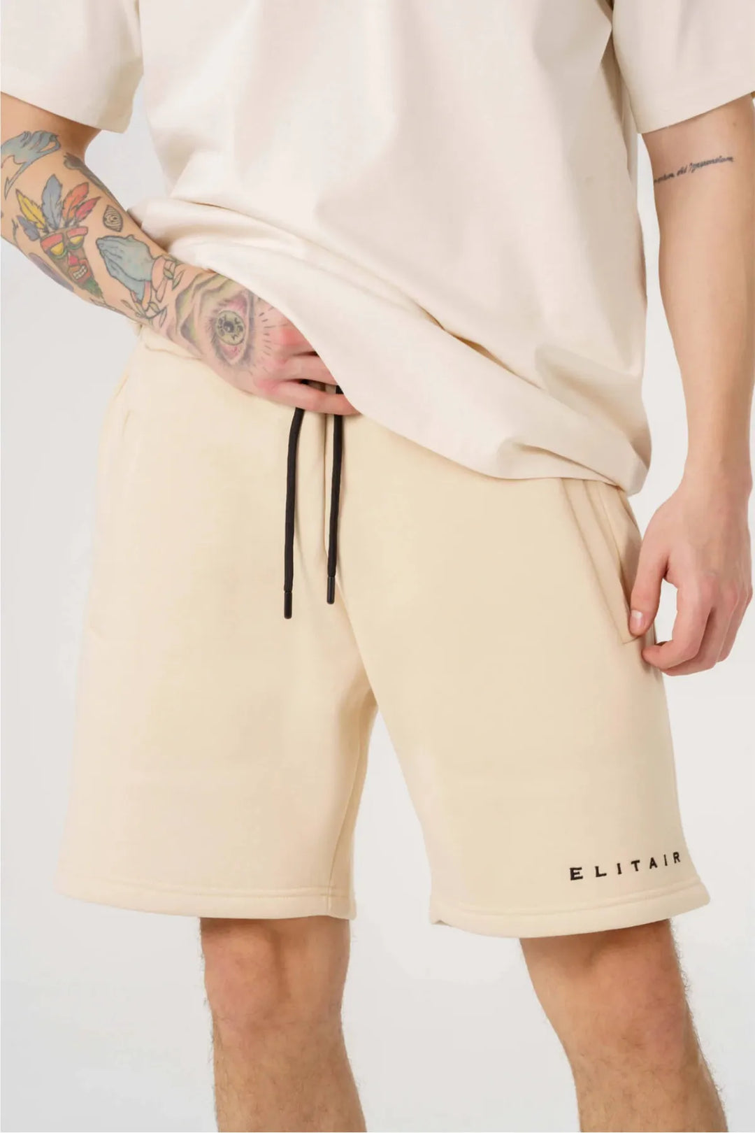 Signature drop Şort – Bej