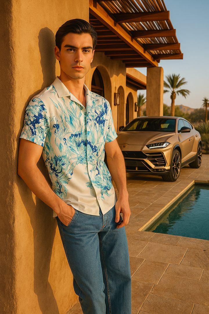 Iced oversized gömlek