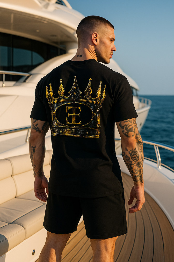 Limited Taç Tişört – Siyah