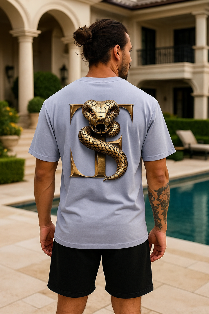 Limited Yılan Tişört - Gri