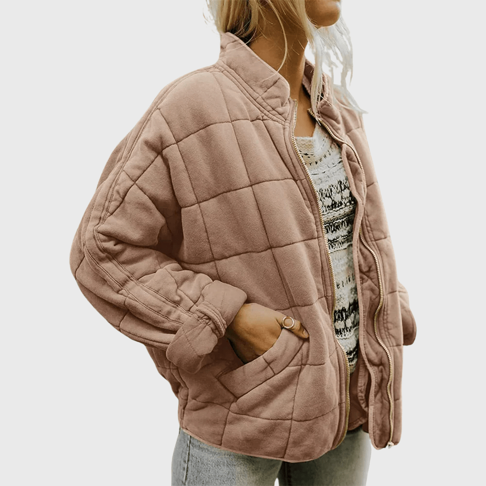Teyla | Quilted Zip-Up Oversized Jacket