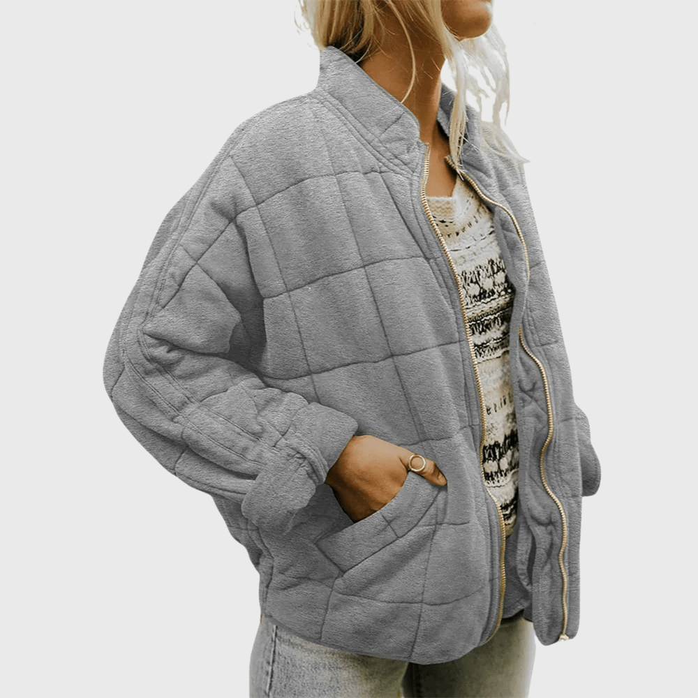 Teyla | Quilted Zip-Up Oversized Jacket