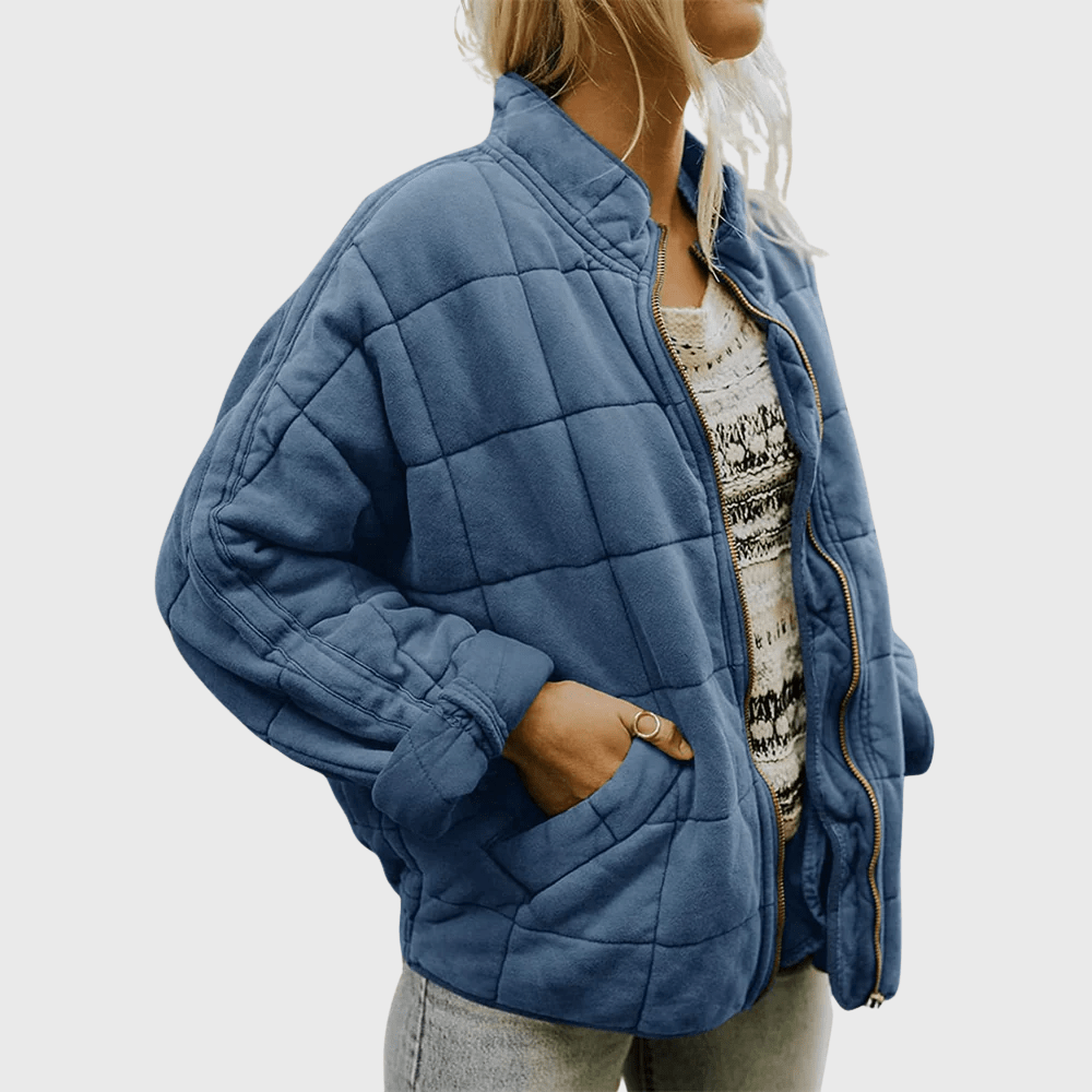 Teyla | Quilted Zip-Up Oversized Jacket