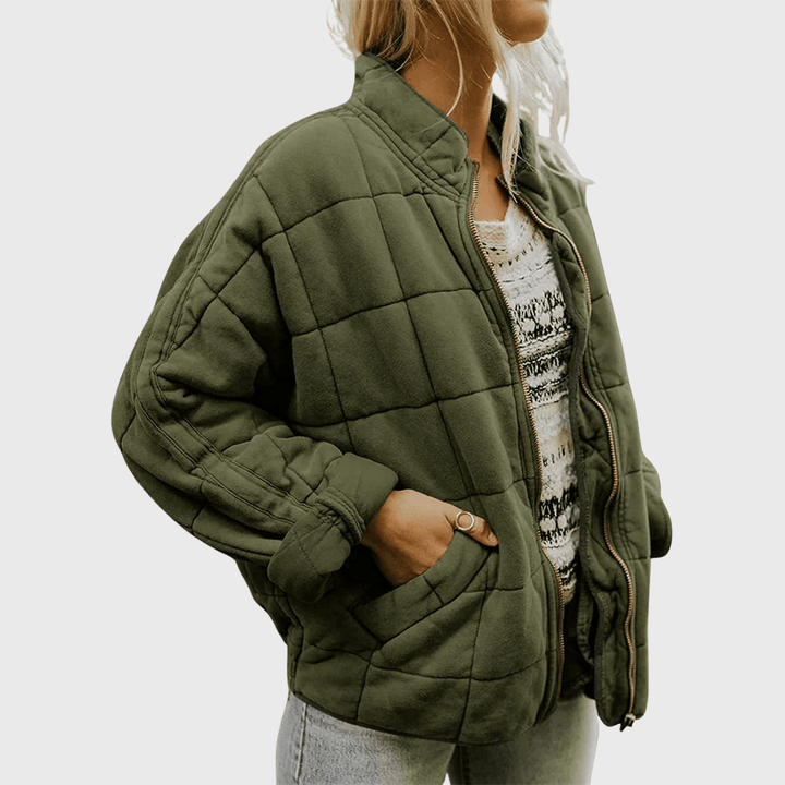 Teyla | Quilted Zip-Up Oversized Jacket