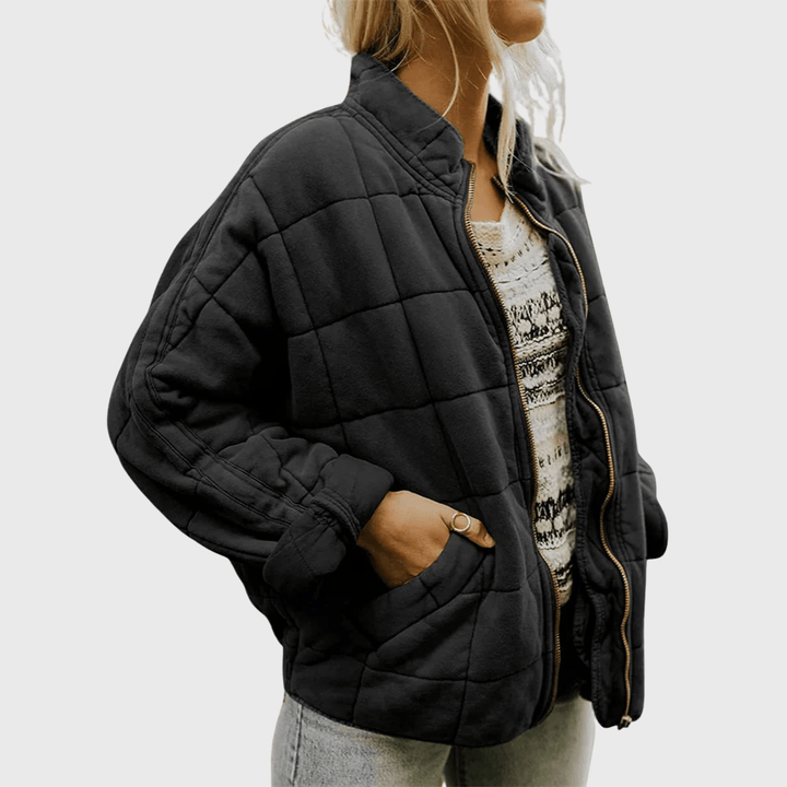 Teyla | Quilted Zip-Up Oversized Jacket