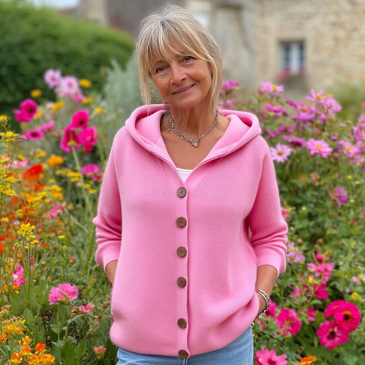 Cléandre | Hooded Gilet with Button Closure