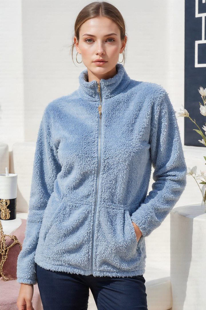 Riley™ - Cozy Teddy Coat With Zipper